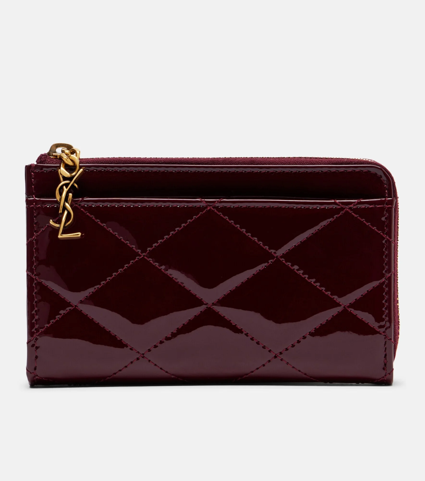Paris Fragments patent leather card holder - 1