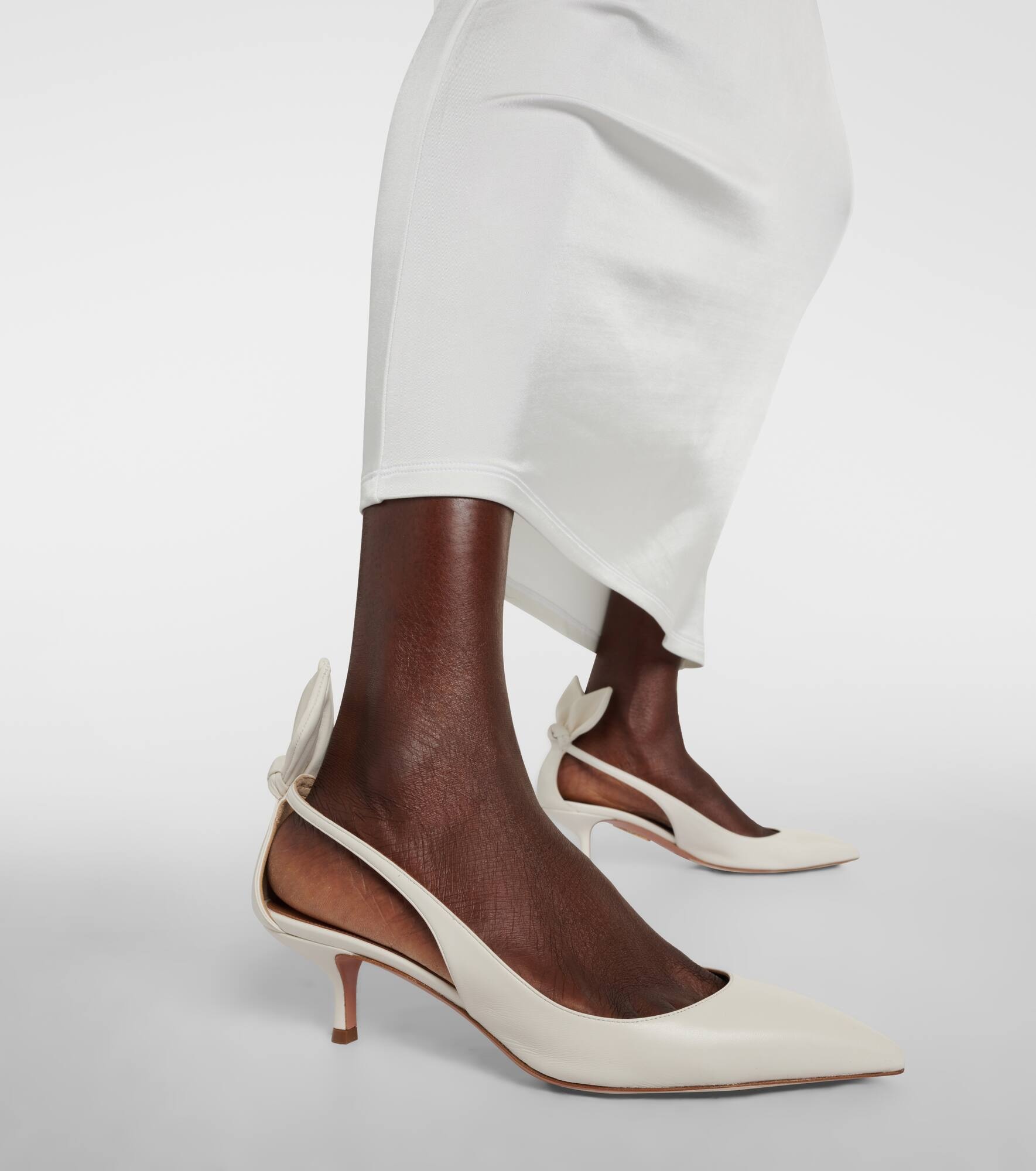 Bow Tie 50 leather pumps - 4