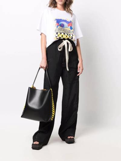 Stella McCartney chain-embellished tote bag outlook