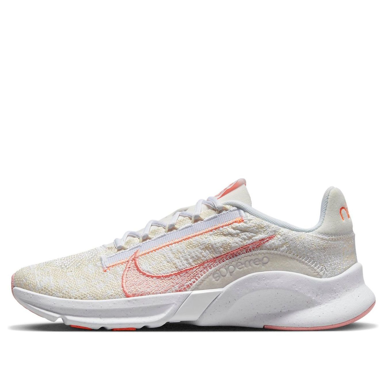 (WMNS) Nike SuperRep Go 3 Flyknit Next Nature 'Light Cream Crimson Bliss' DH3393-101 - 1