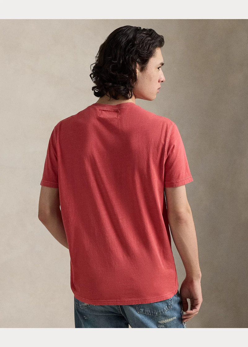 Slub Jersey Short-Sleeve Henley Shirt 4