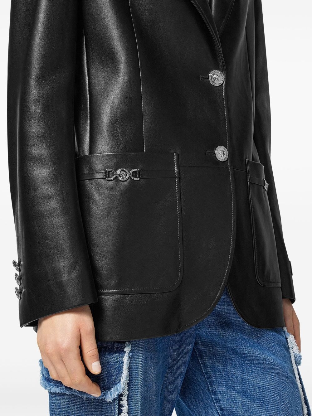 single-breasted blazer - 5