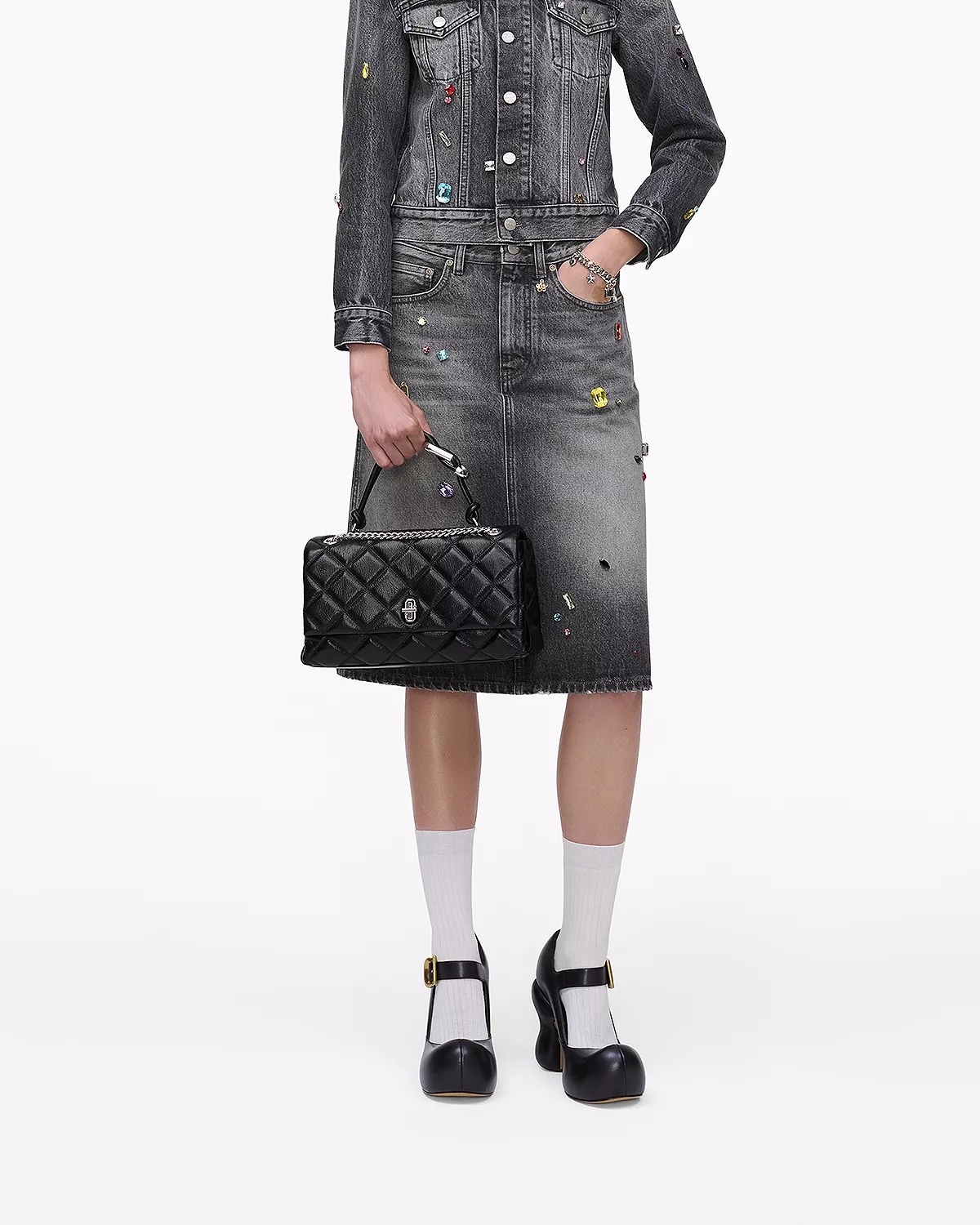 The Quilted Dual Convertible Shoulder Bag - 4