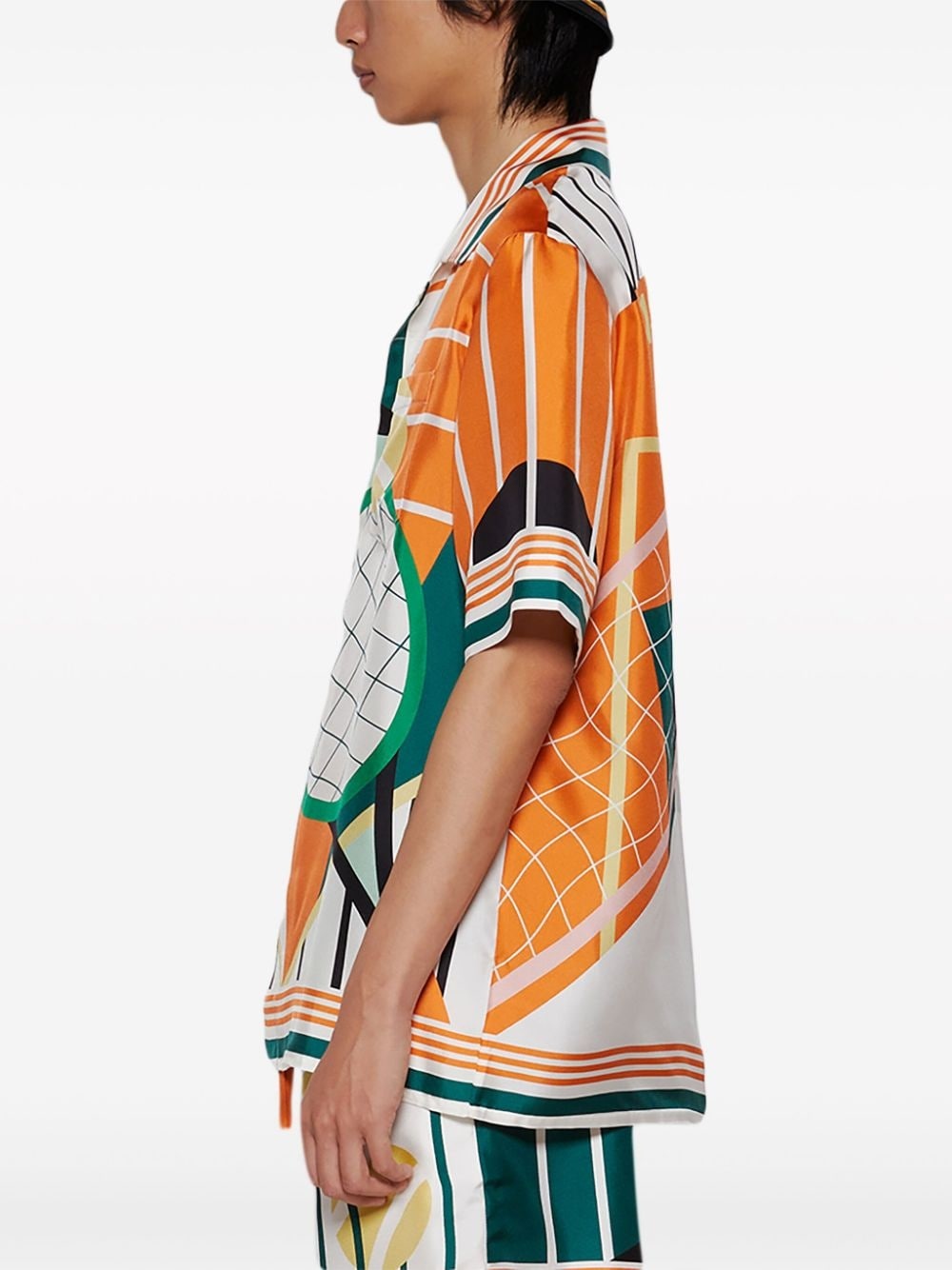 Court Abstrait silk shirt - 4