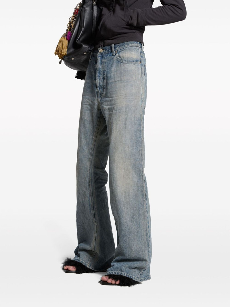 mid-wash flared jeans 5
