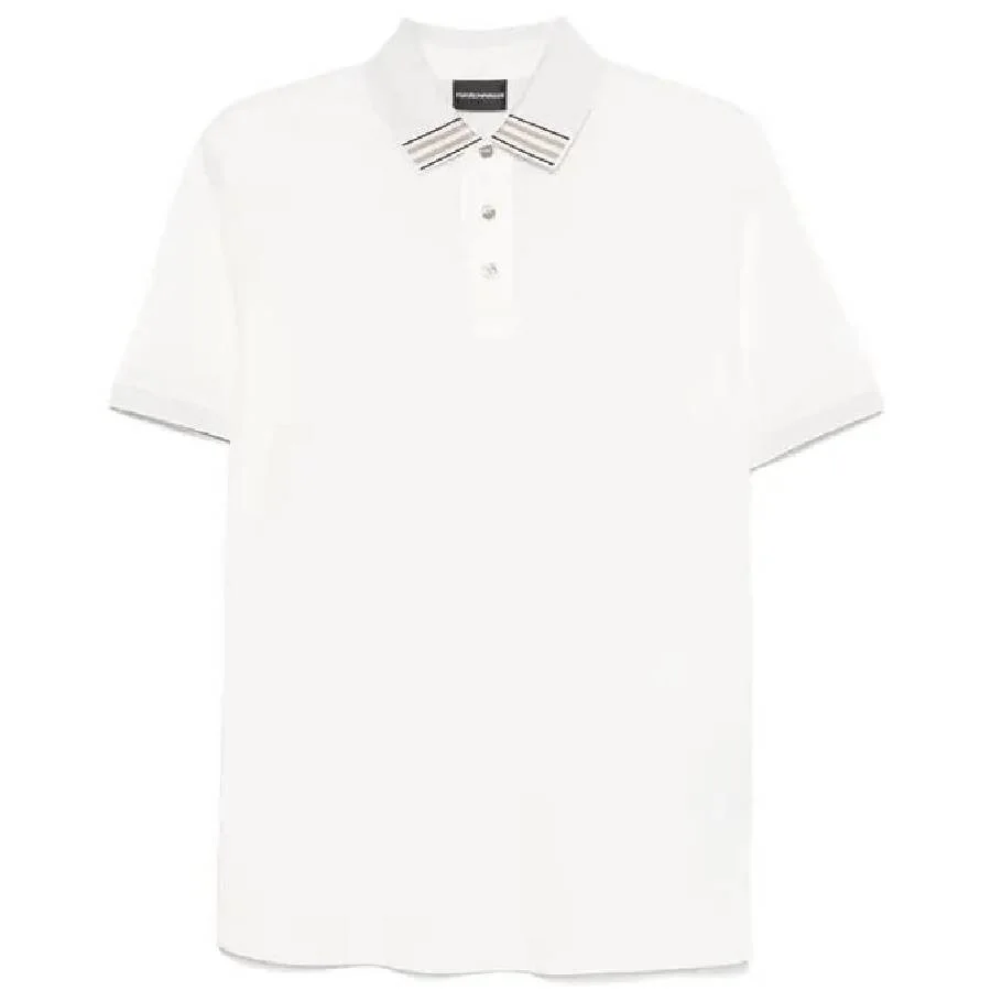 Emporio Armani Stripe Detailed Polo Shirt - 1