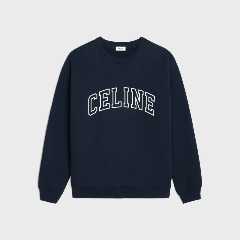 celine loose sweatshirt in COTTON FLEECE 1