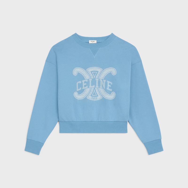 CELINE TRIOMPHE SWEATSHIRT IN COTTON FLEECE 1