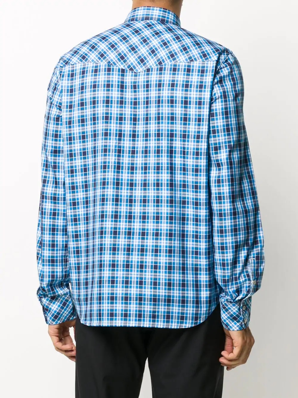 checkered oxford shirt - 4