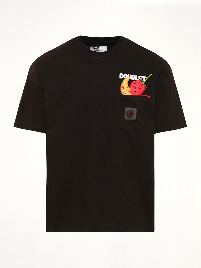 doublet Mud-Dyed T-Shirt With SHFU in Mud outlook