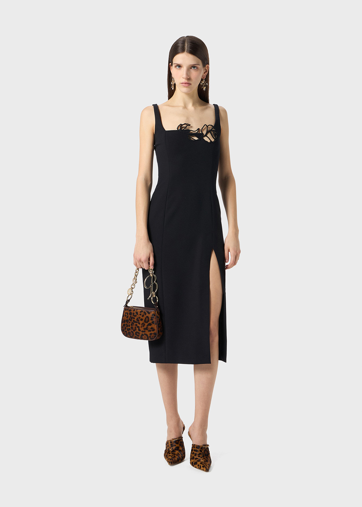 CADY DRESS WITH LASER-CUT EMBROIDERY - 2
