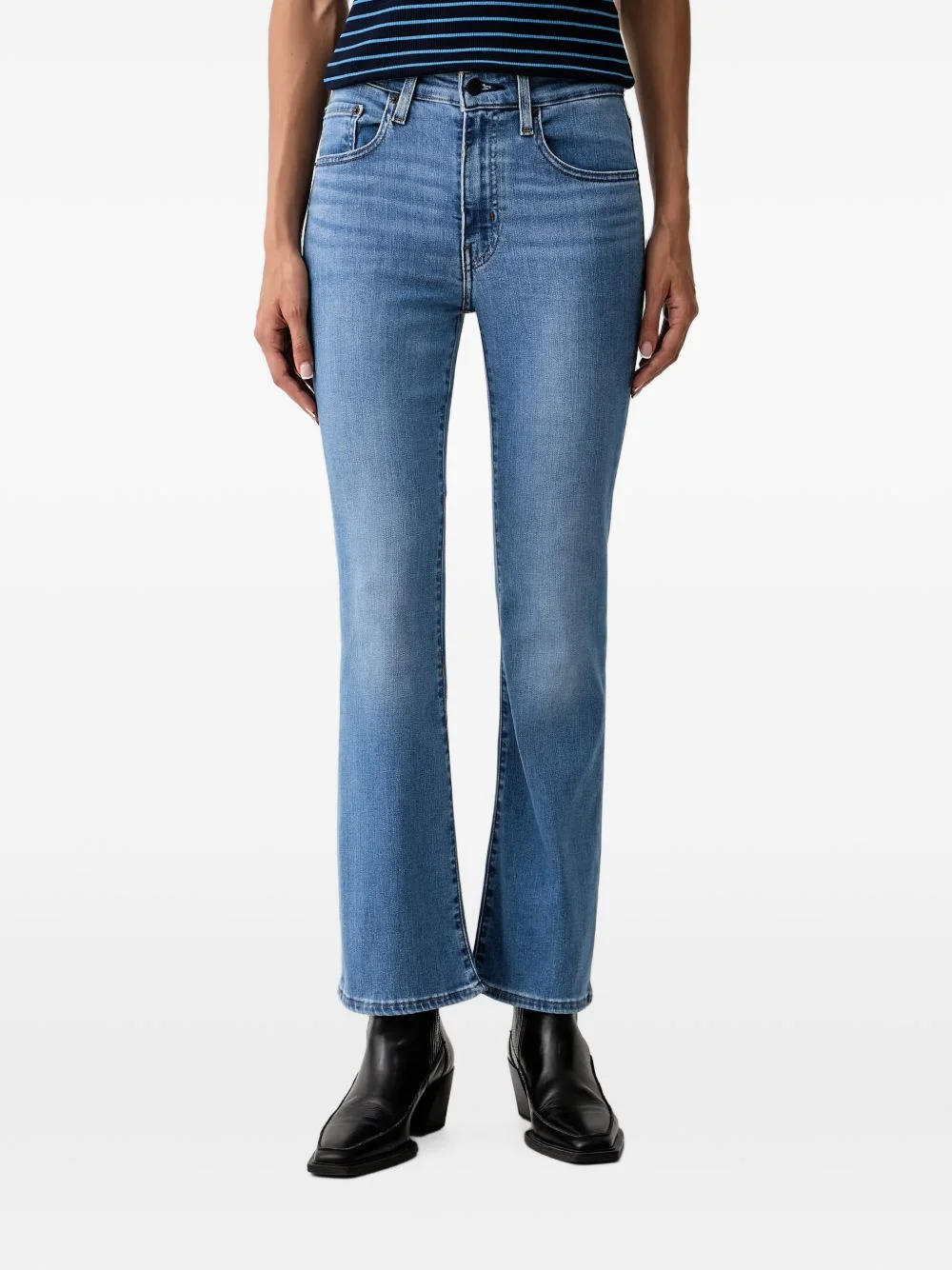 725 faded flared jeans - 1
