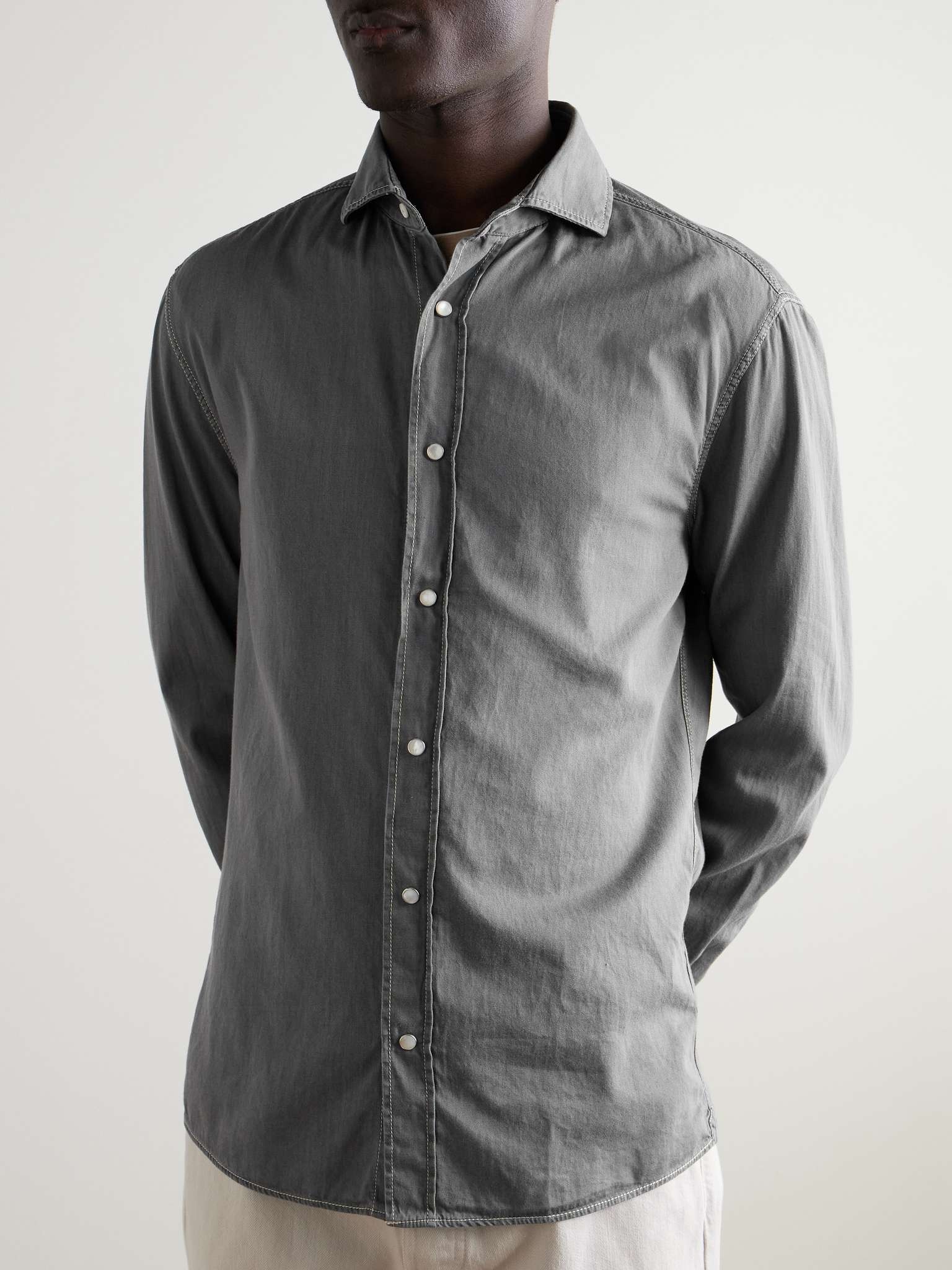 Cotton-Chambray Shirt - 3