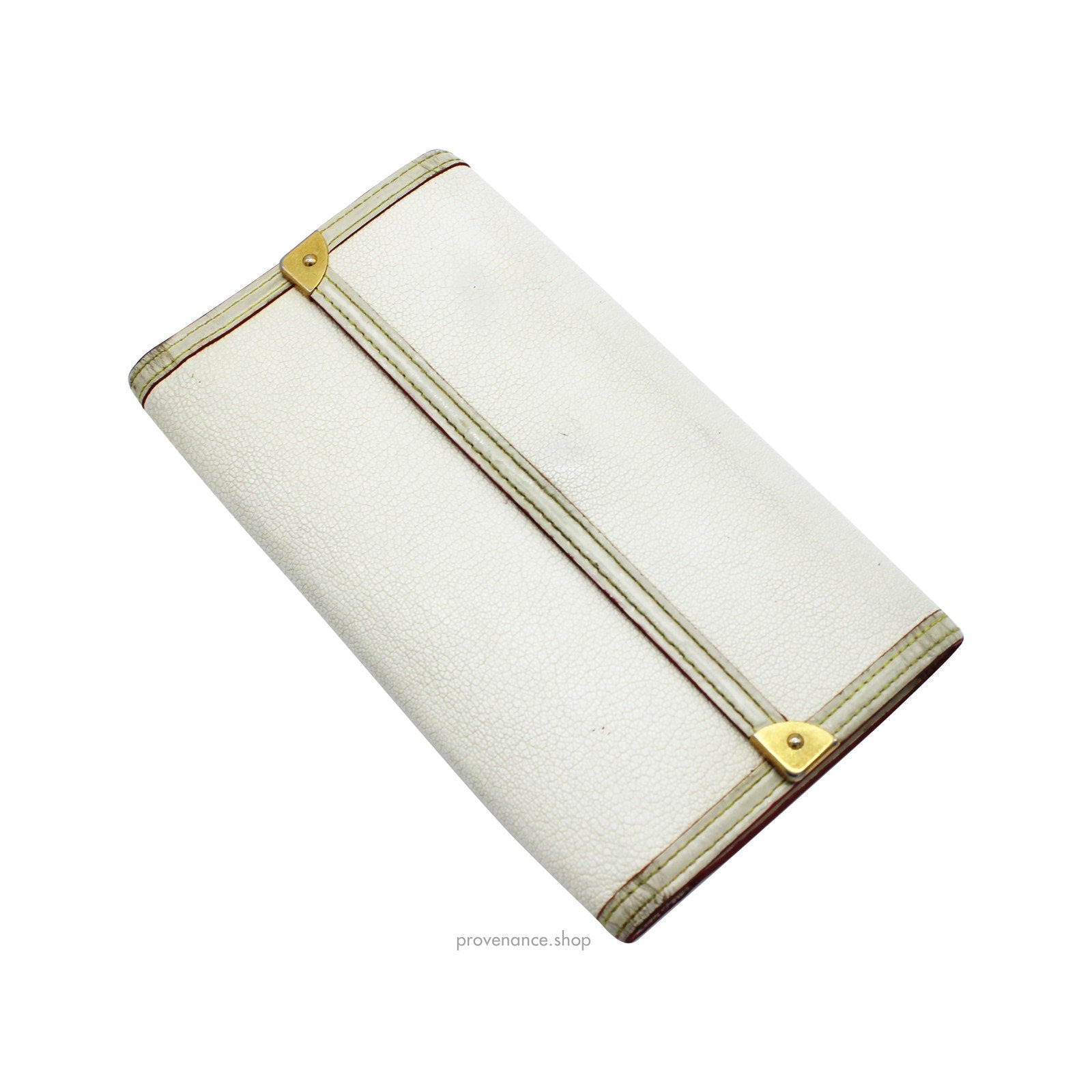 Louis Vuitton International Wallet - White Suhali Leather - 5