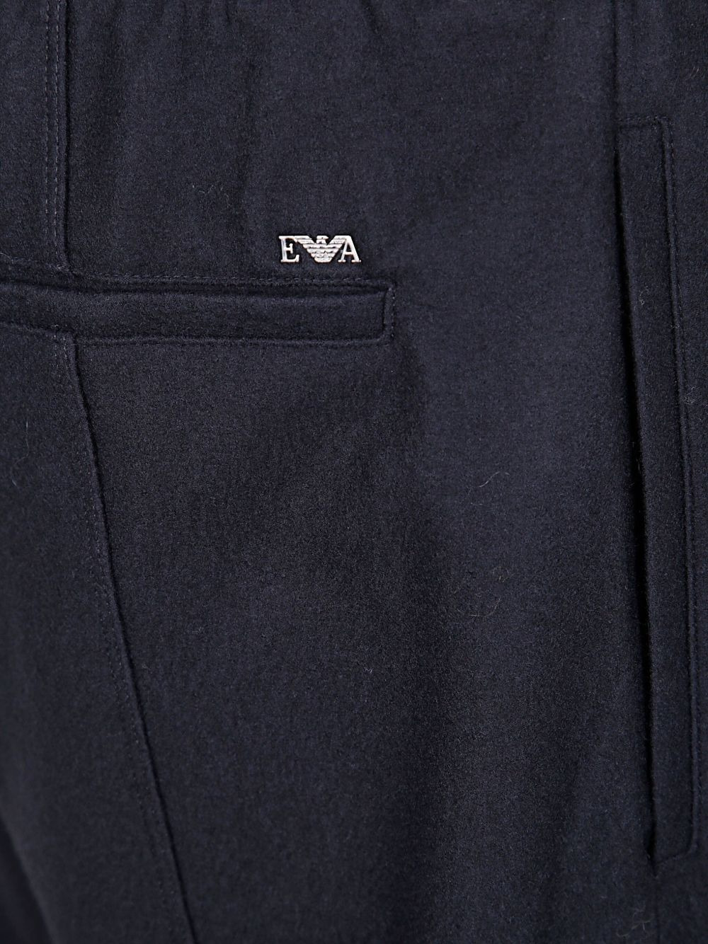 elasticated-waist wool trousers - 3