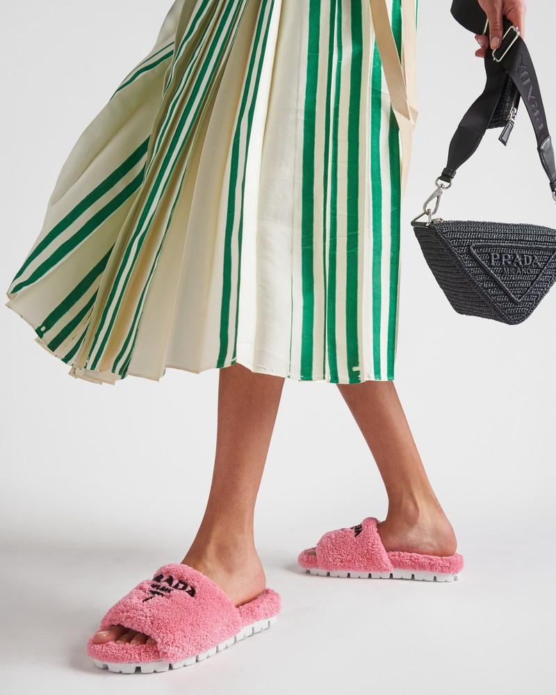 Prada Terry cloth slides outlook