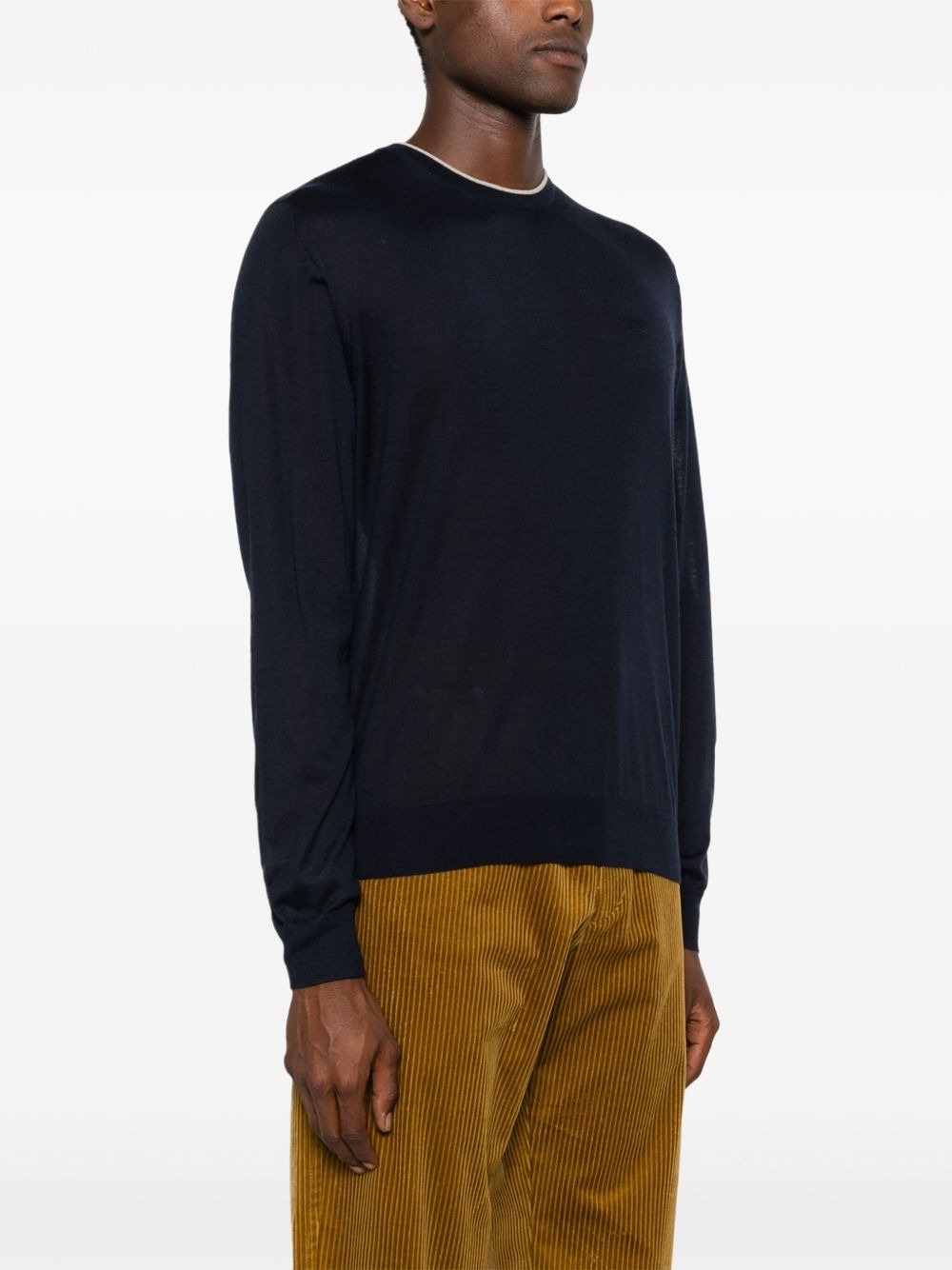 mélange-effect cashmere jumper - 3