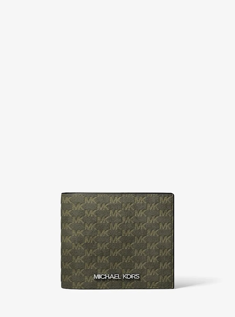 Cooper Logo Debossed Polyester Microsuede Wallet - 1