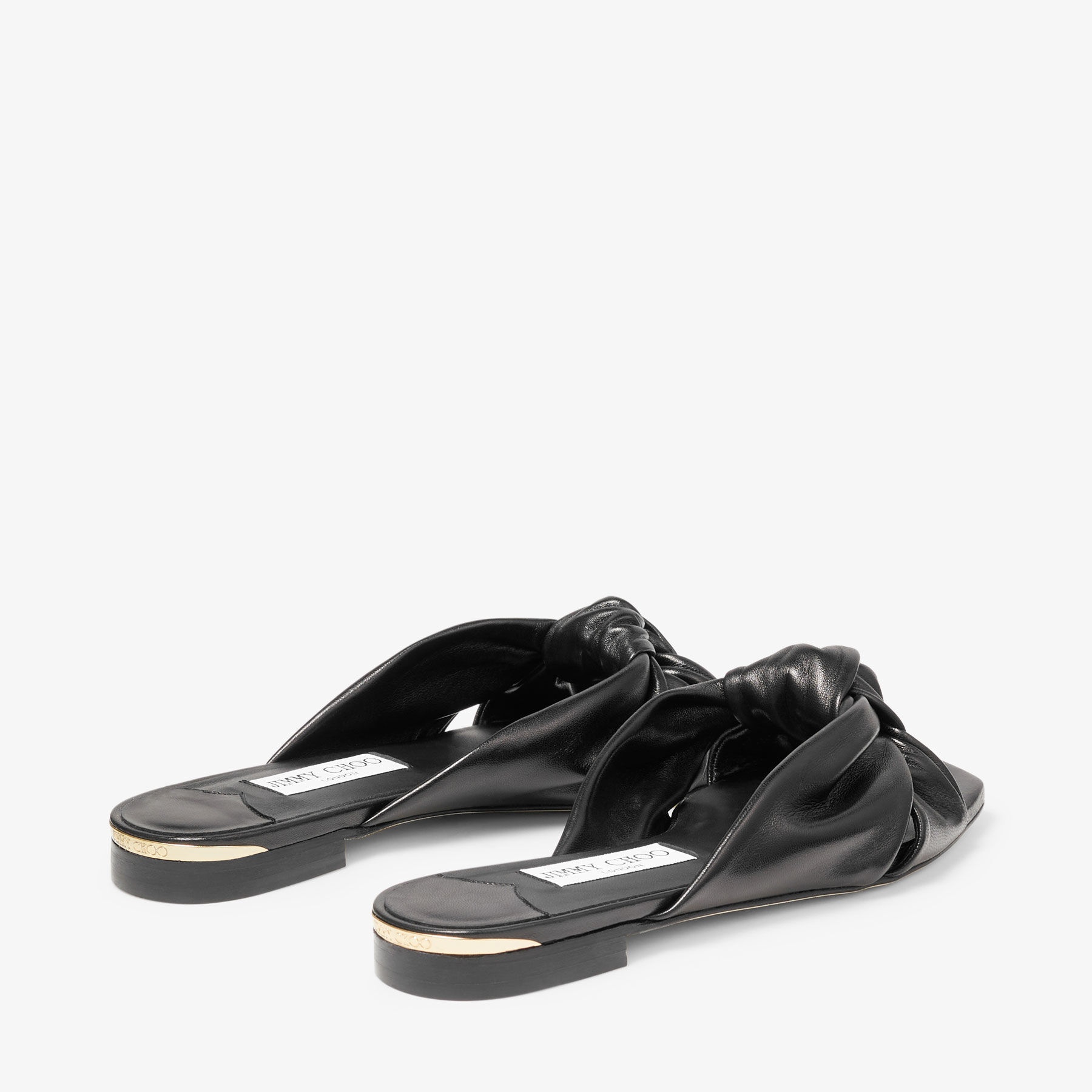 Avenue Flat
Black Nappa Leather Flat Sandals - 5