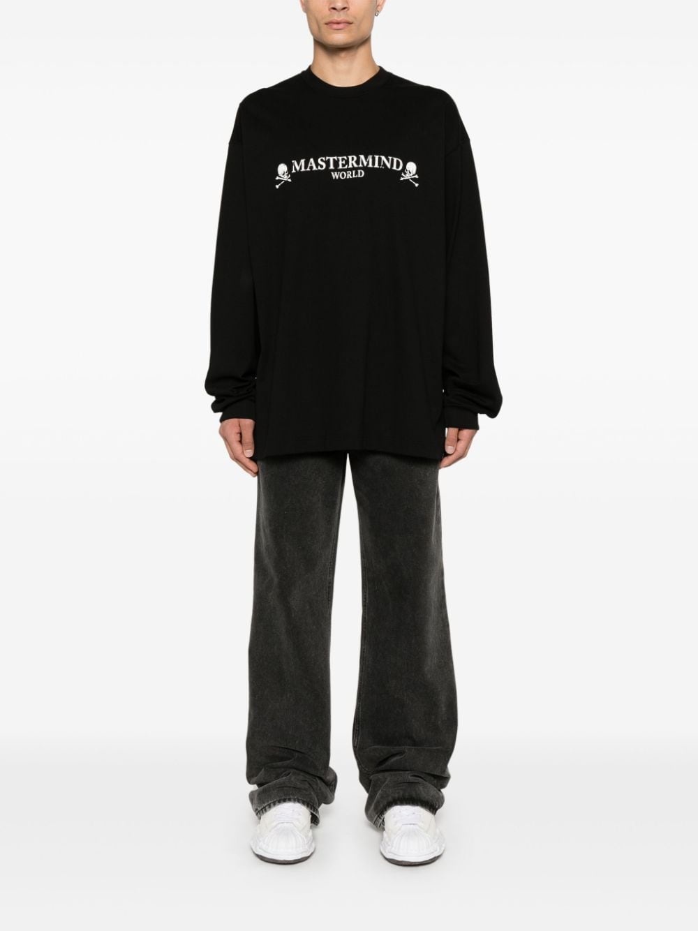 logo-print long-sleeve T-shirt - 2