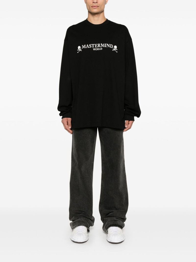 mastermind JAPAN logo-print long-sleeve T-shirt outlook