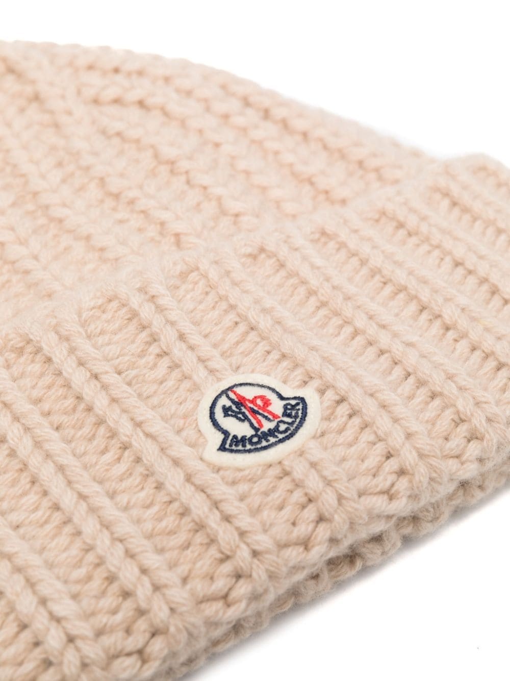 logo-patch cashmere beanie - 2