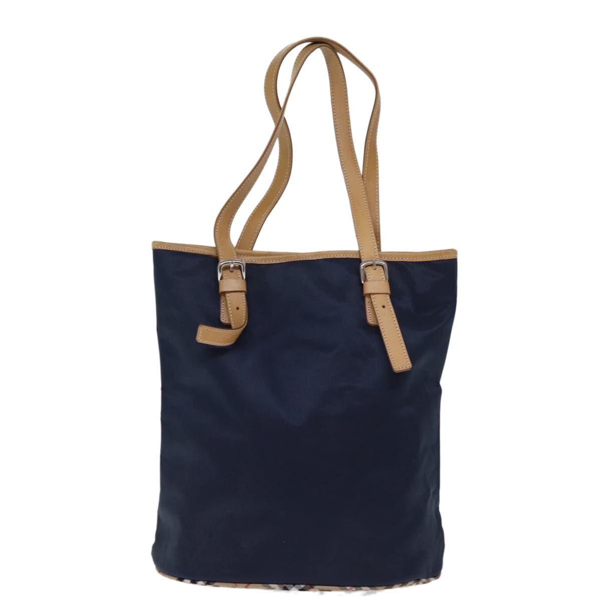 Burberry Blue Label Tote Bag Nylon Navy - 2