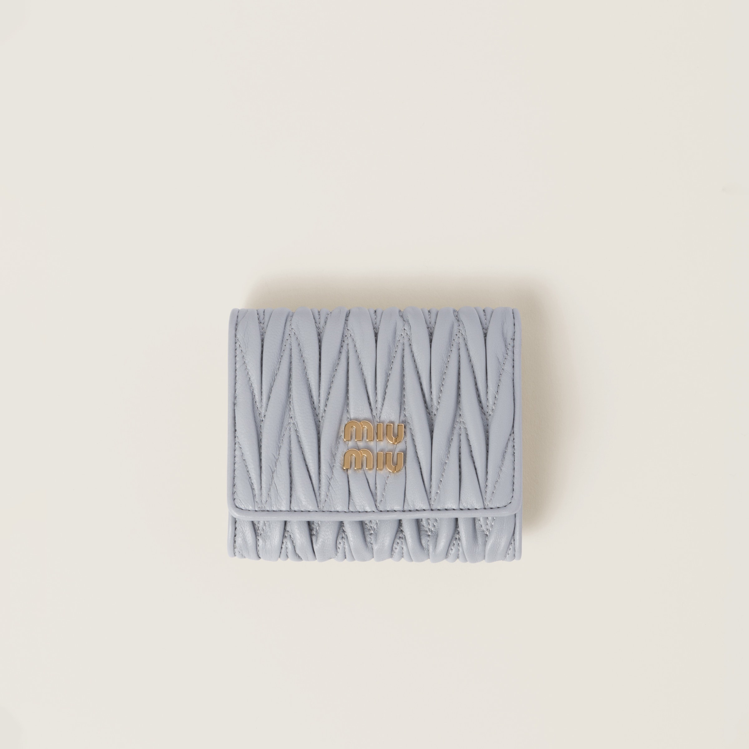 Small matelassé nappa leather wallet - 1