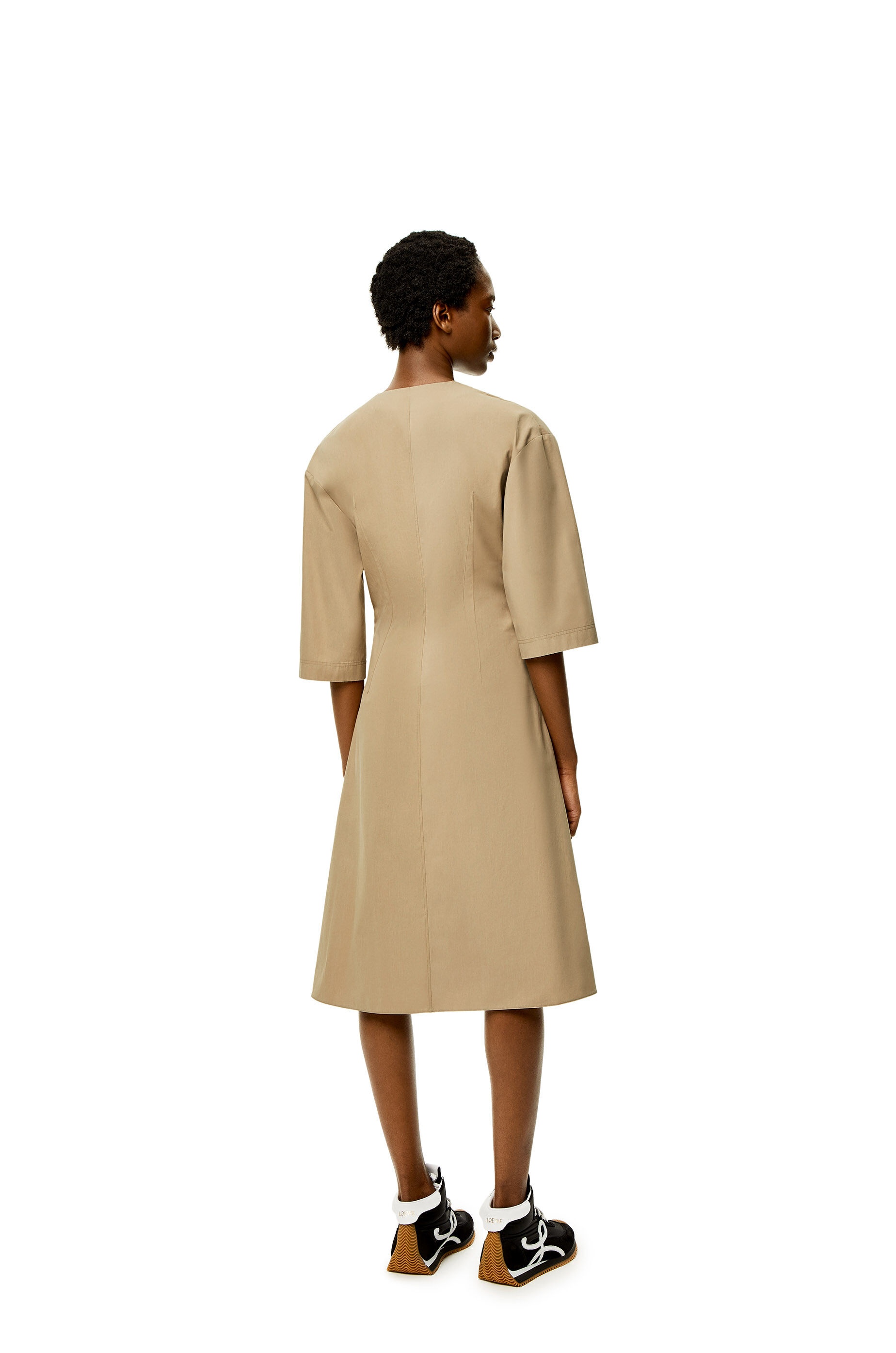 Buckle dress in cotton - 3