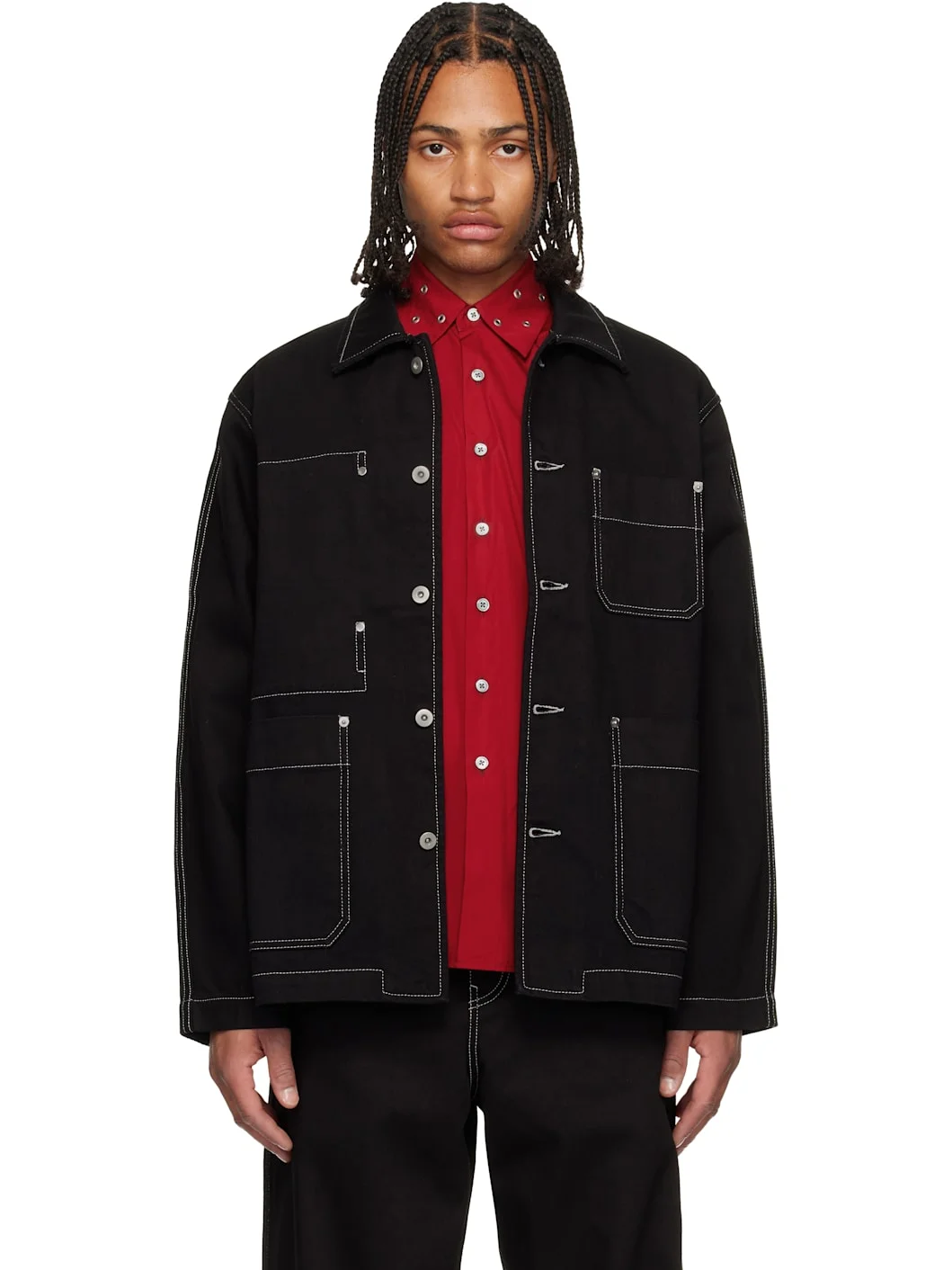 Black Camille Denim Jacket - 1