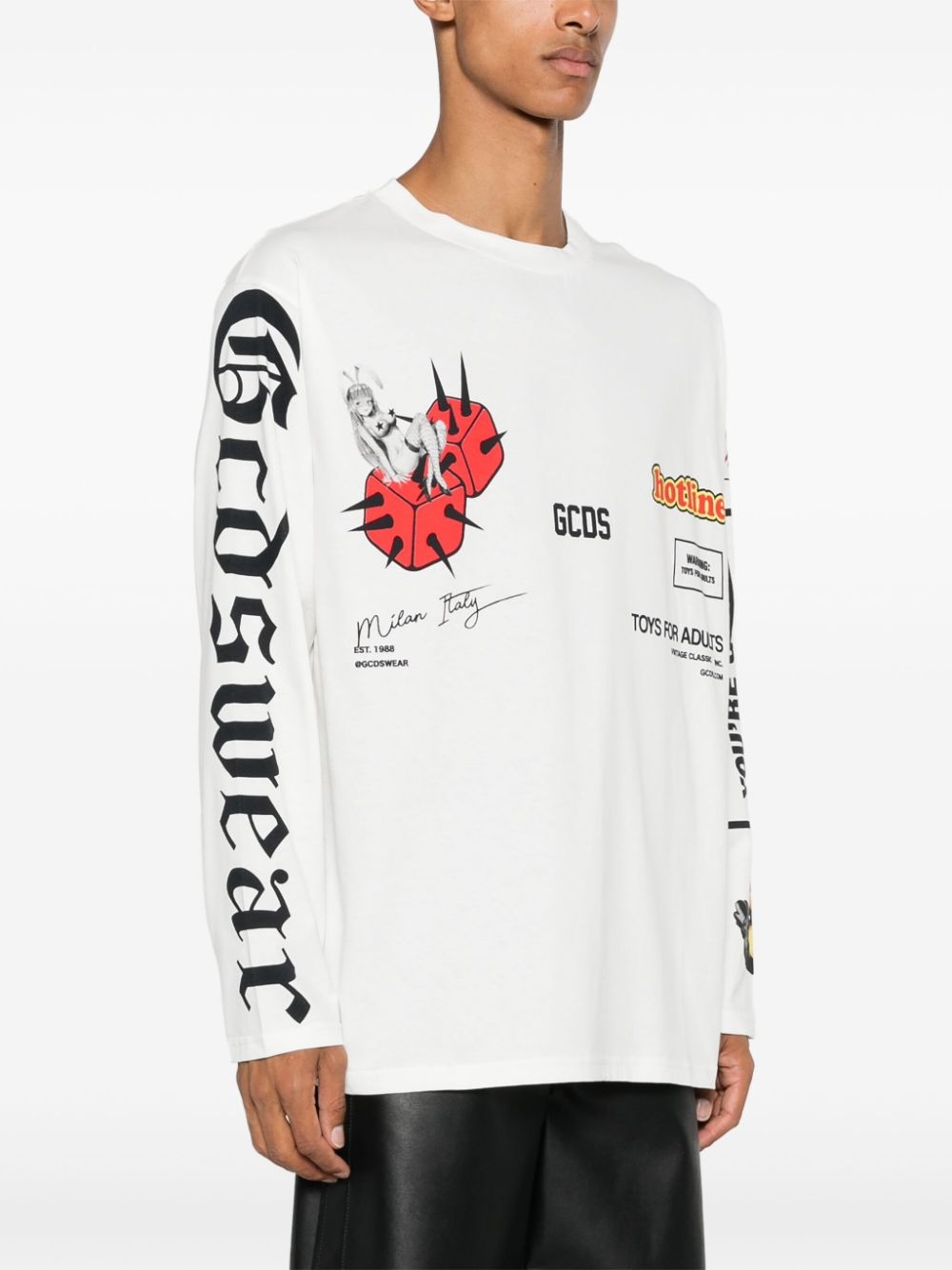 logo-print T-shirt - 3