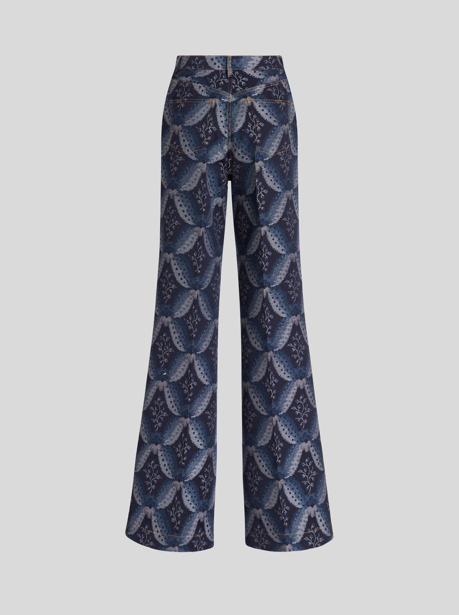 DENIM JACQUARD JEANS - 5