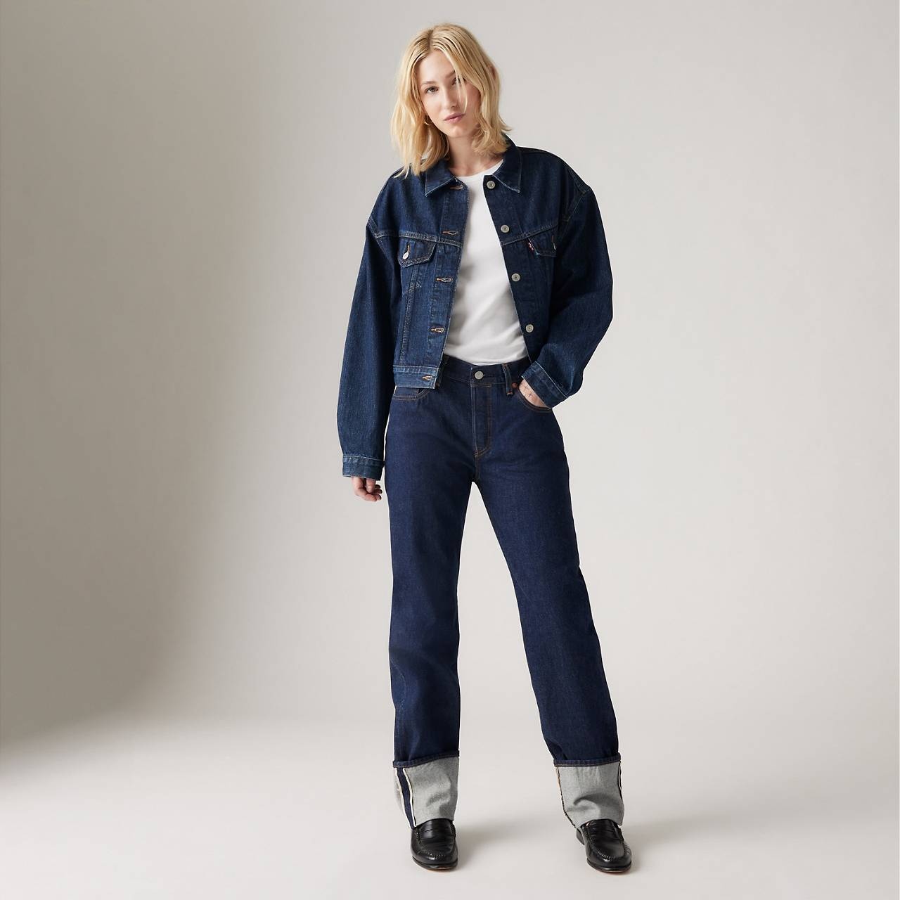 501® '90S CUFFED SELVEDGE WOMEN'S JEANS - 3