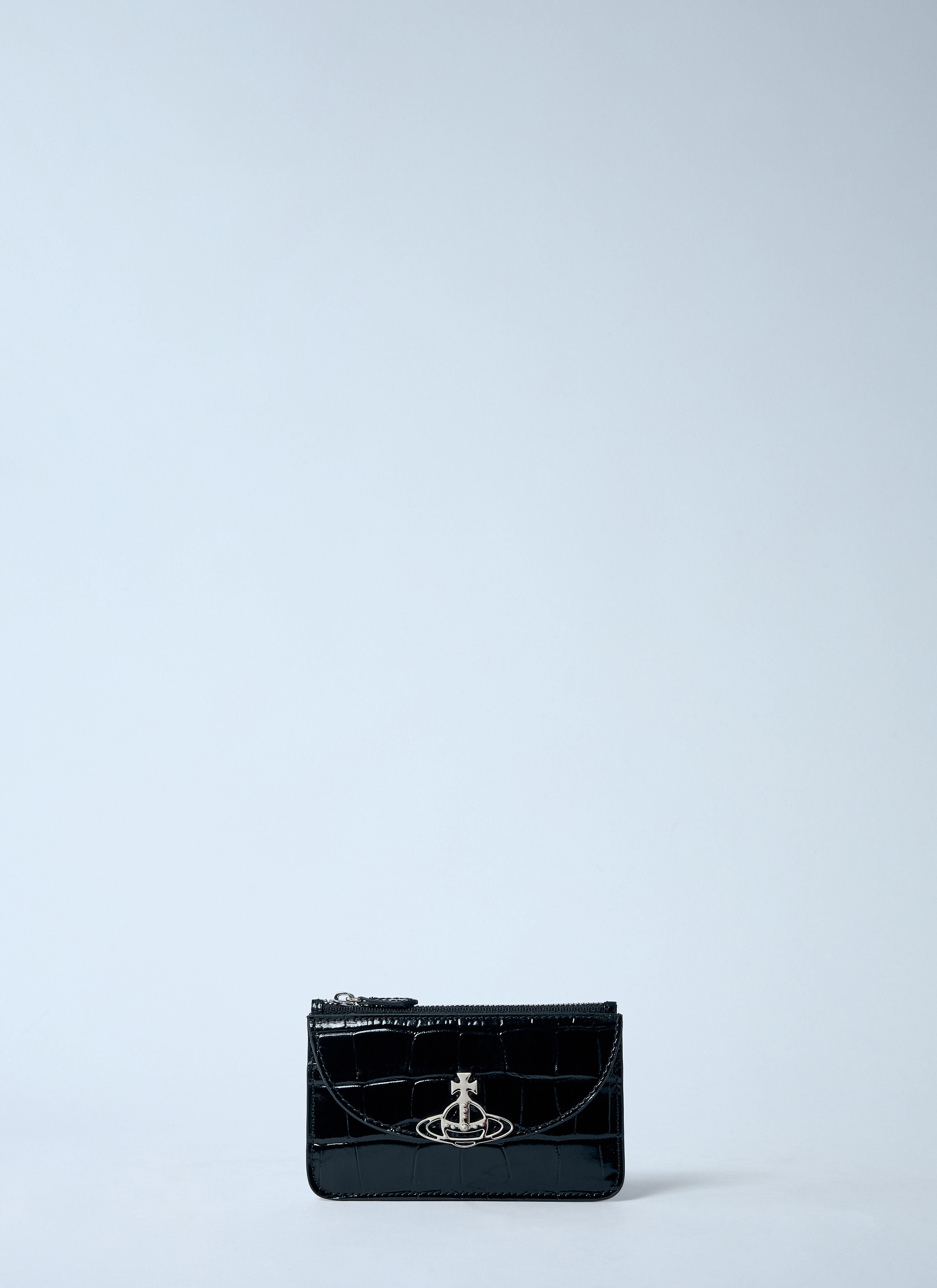 Vivienne Westwood Women Half Moon Croc-Embossed Card Holder - 1