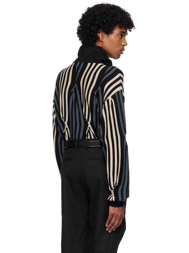 Black & Beige Solix Sweater 3