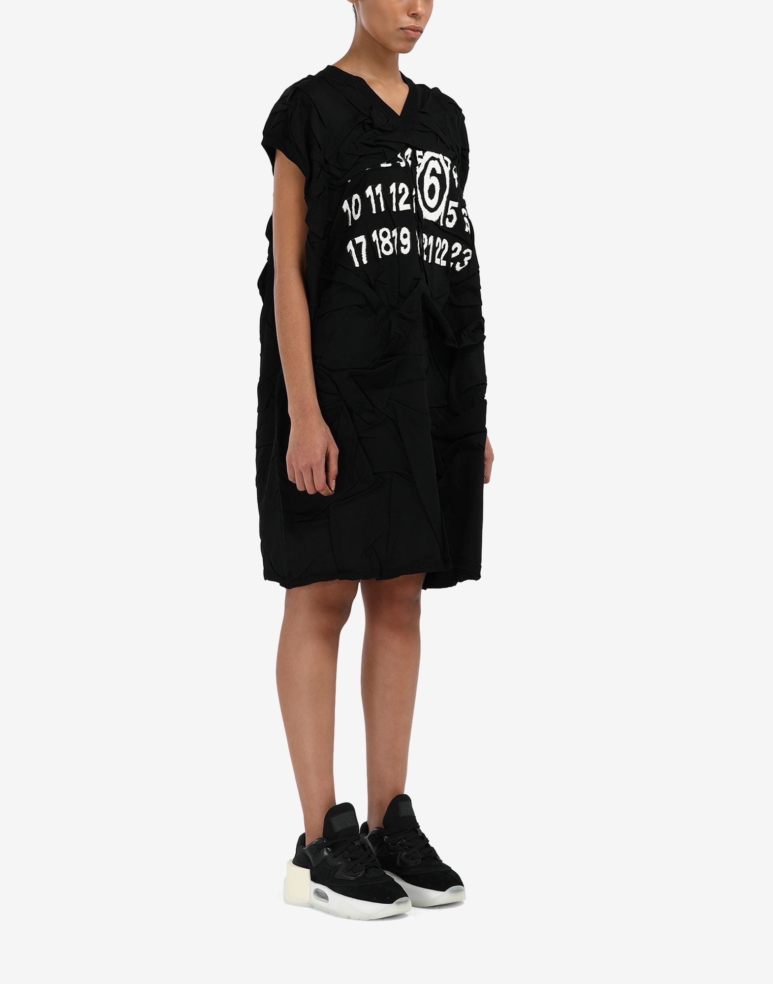 Crushed logo sweatshirt dress - 3