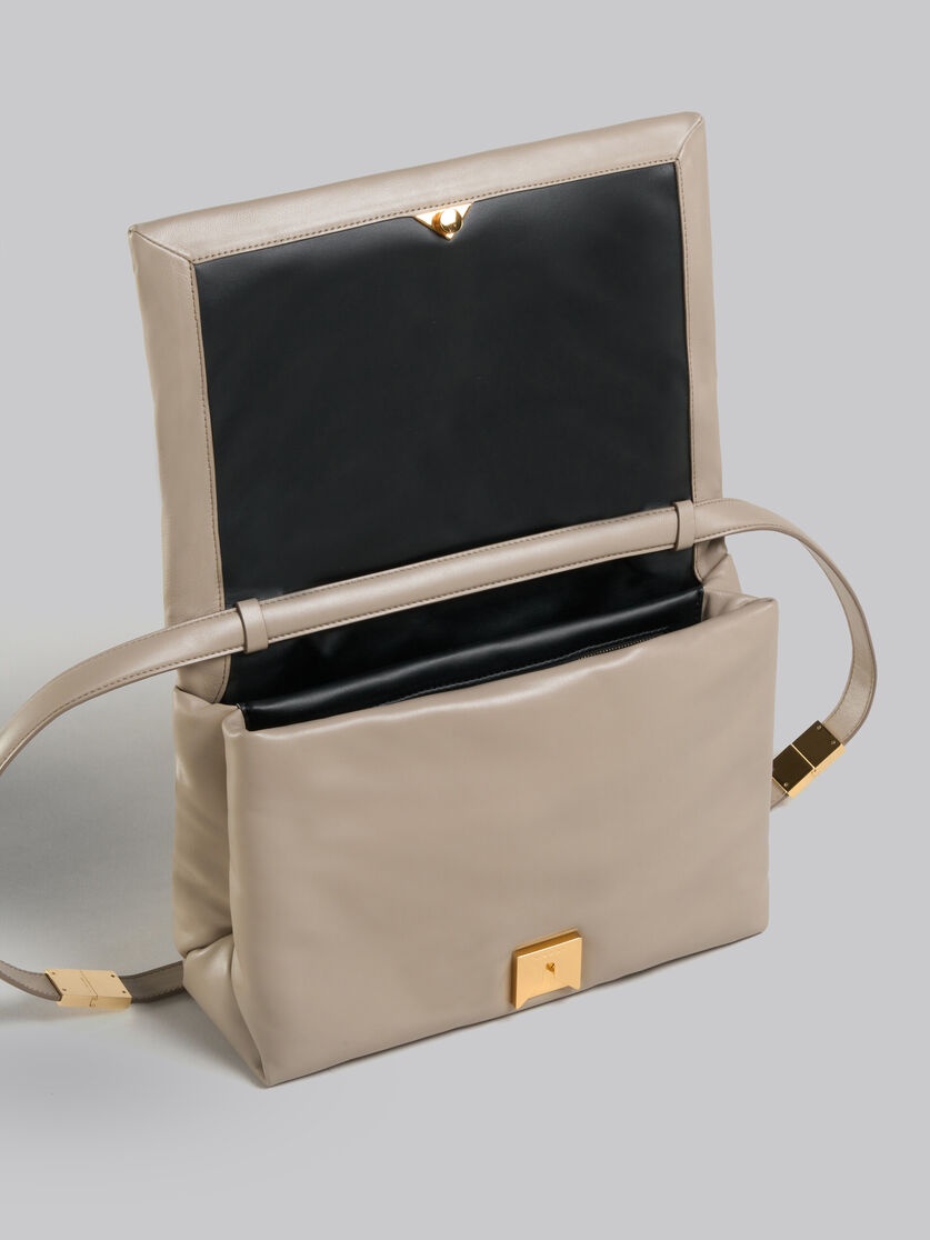 LARGE BEIGE CALFSKIN PRISMA BAG - 4