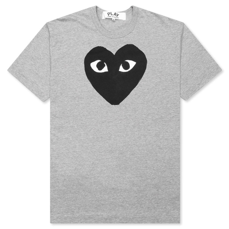 WOMEN'S HEART T-SHIRT - GREY - 1