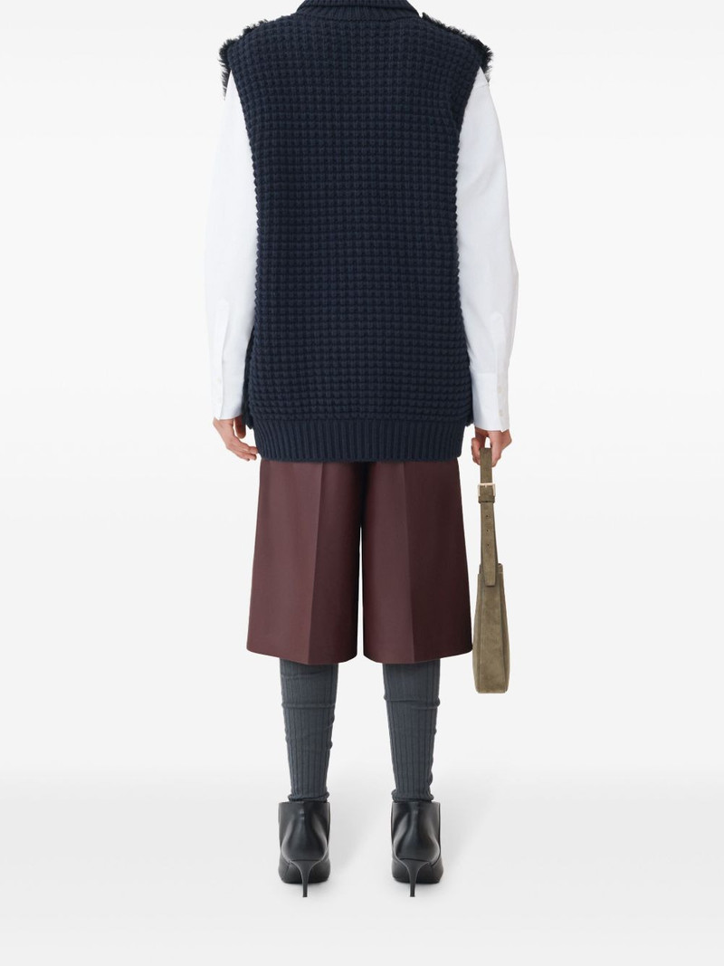 shearling-panelled vest 4