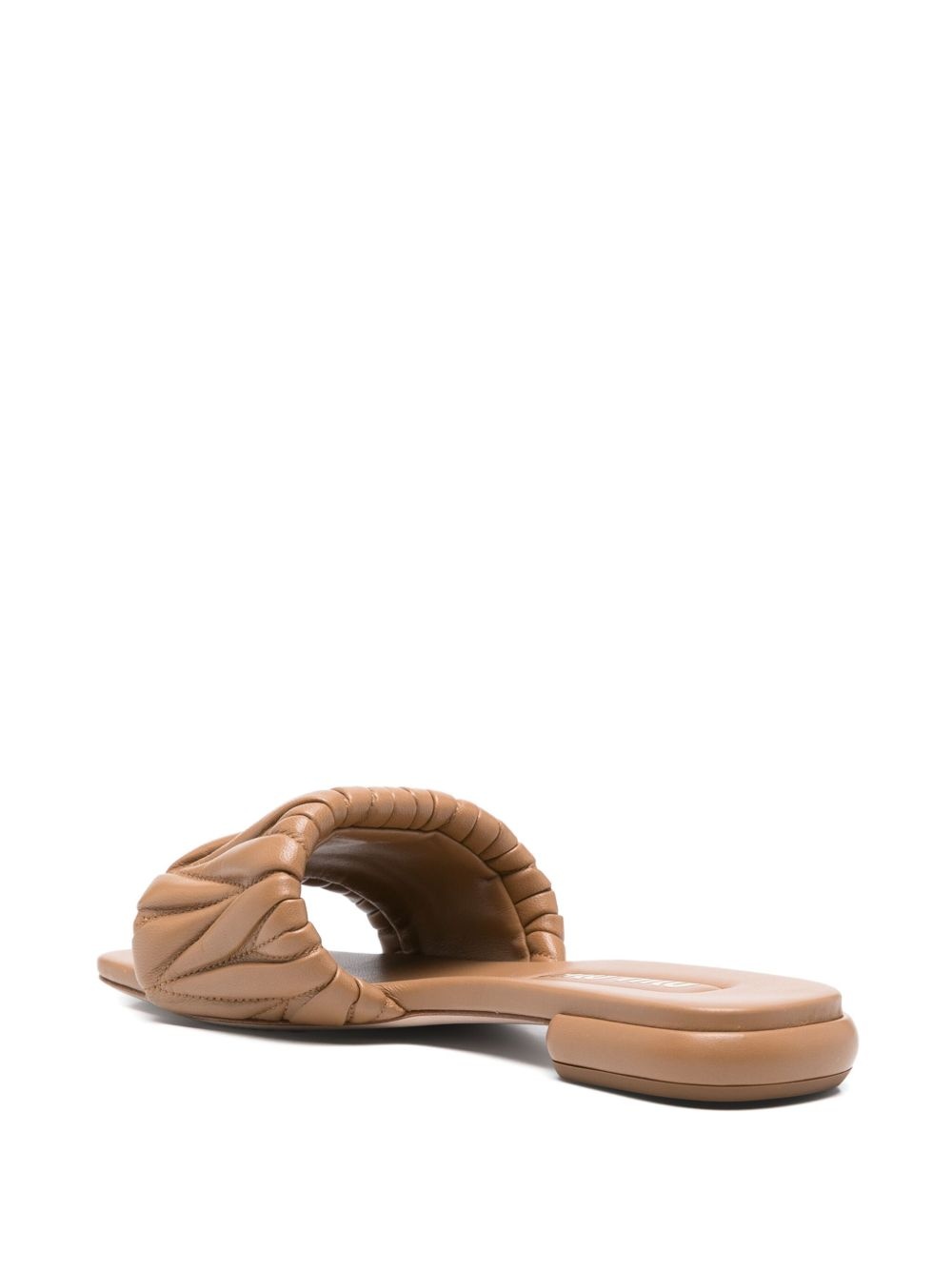 Miu Miu Women Matelassé Leather Flat Sandals - 2