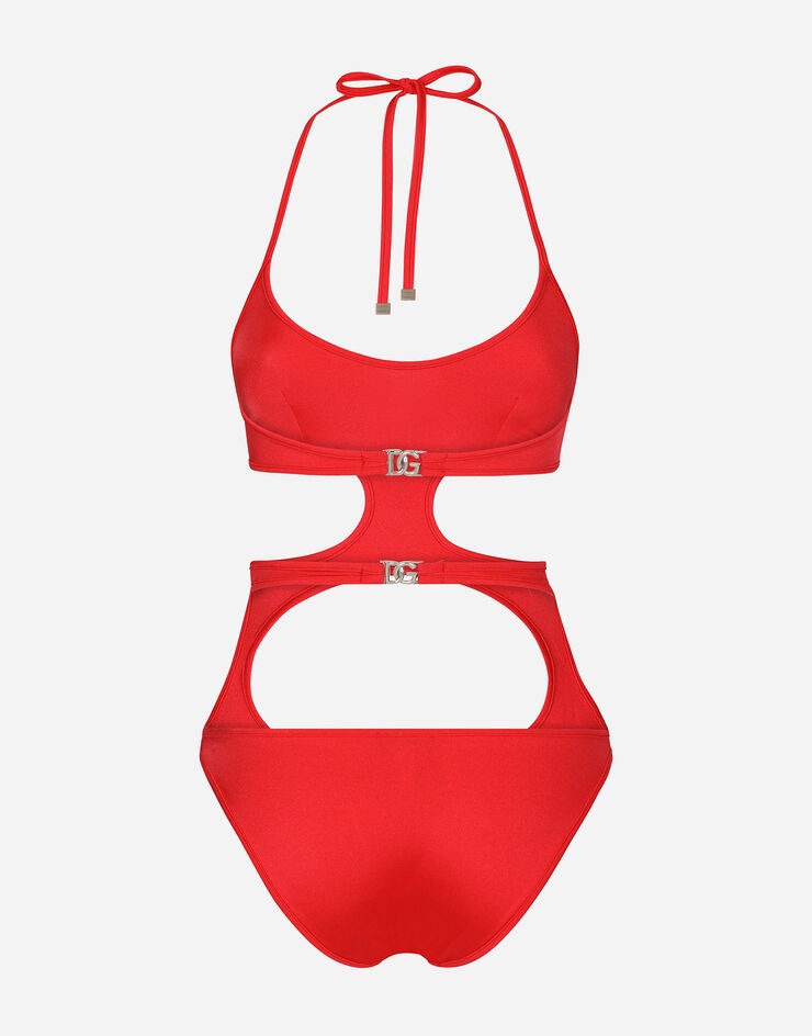 Cut-out monokini with DG logo - 2