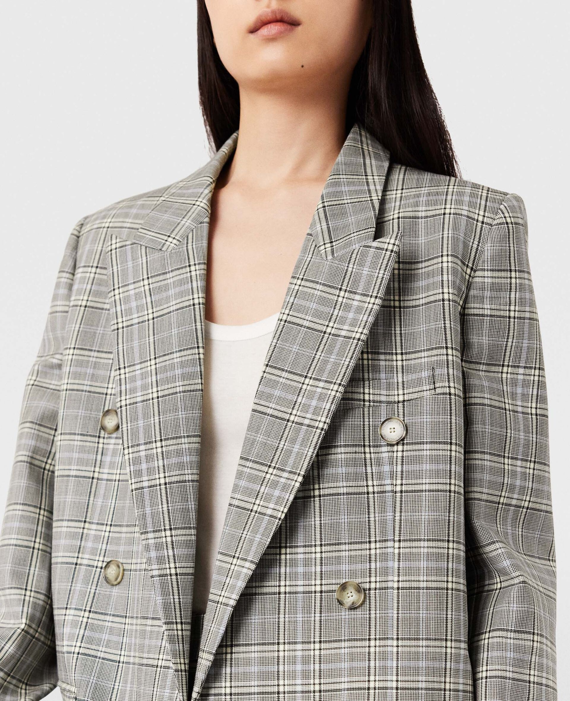 Double Breasted Wool Blazer - 4