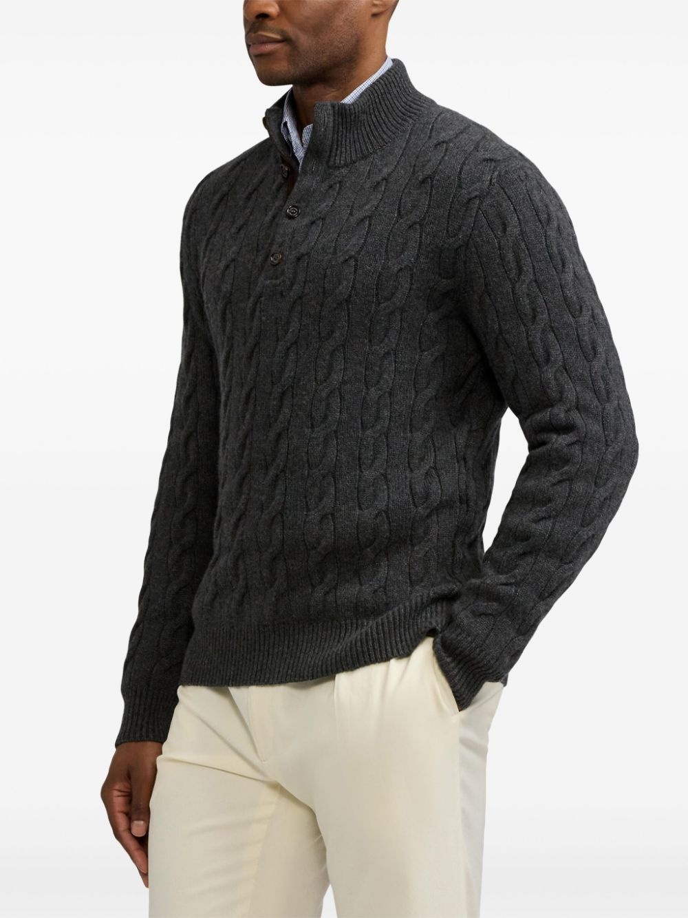 cable-knit sweater - 4