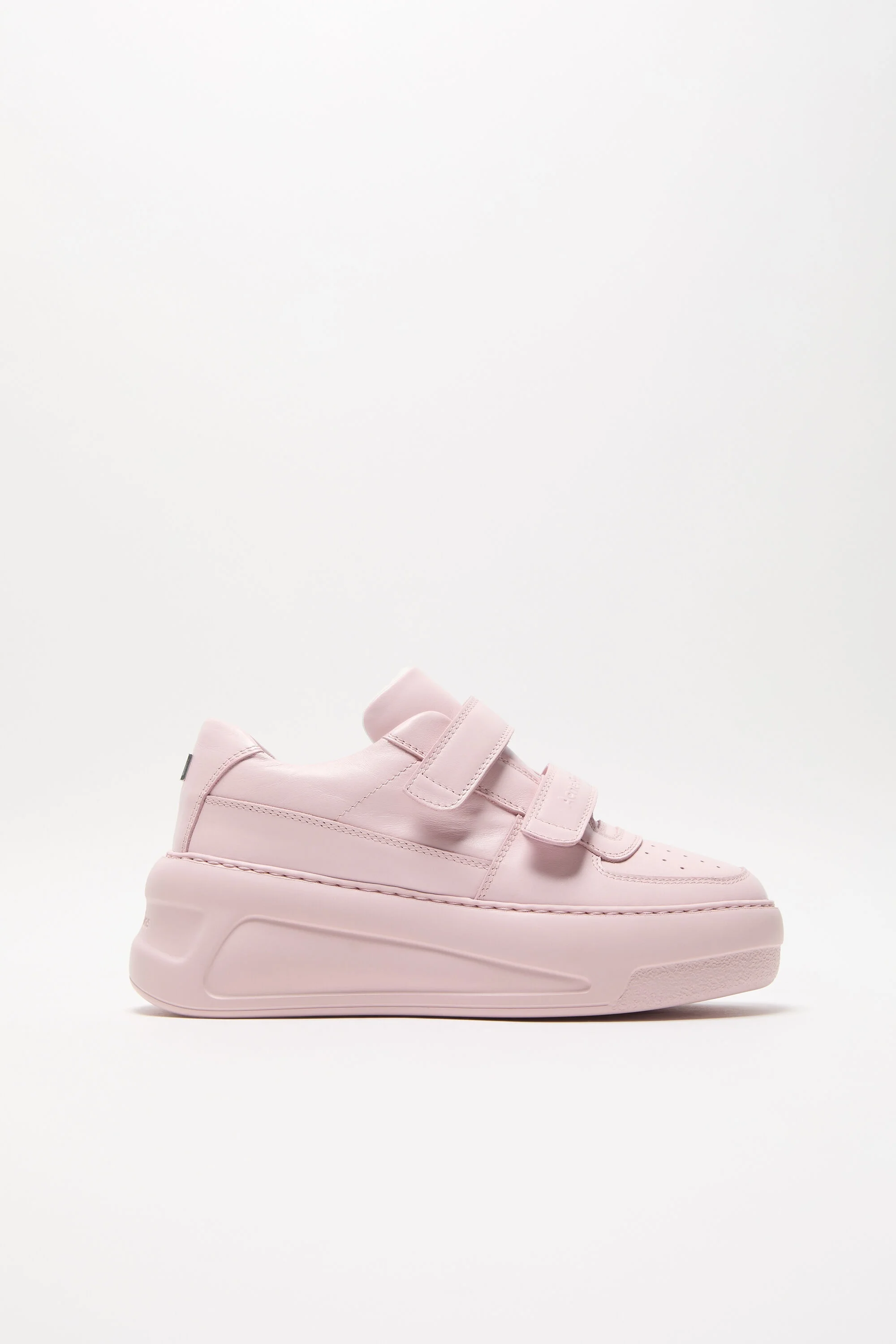 Velcro strap platform sneakers - Pastel pink - 1