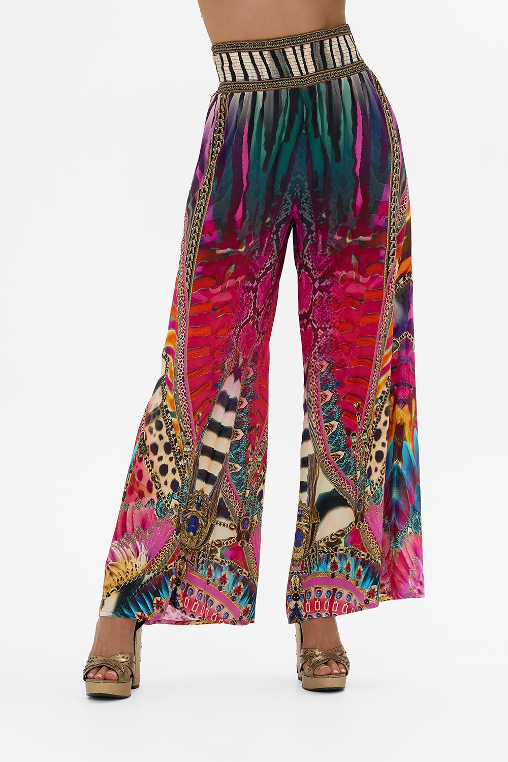SHIRRED WAIST PANT - 5
