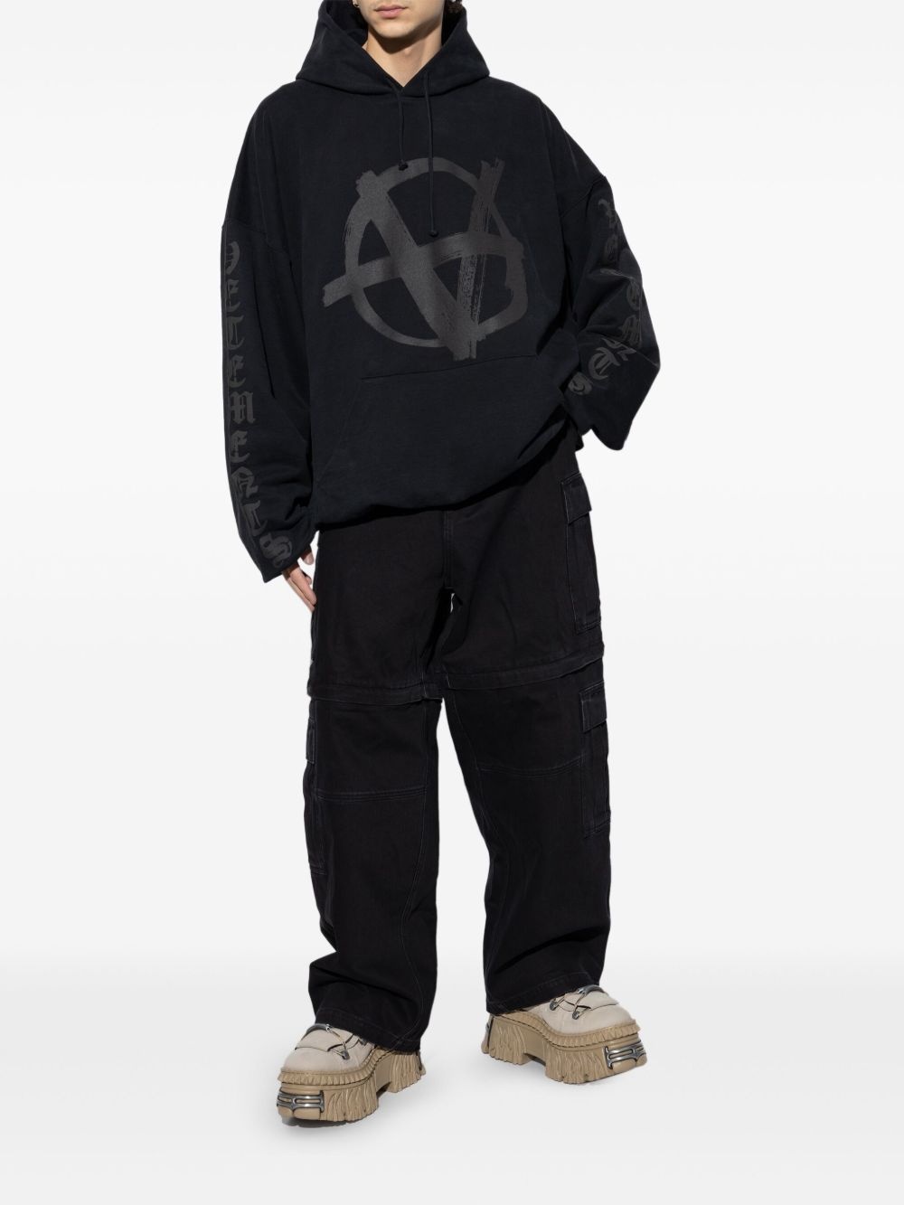 logo-print hoodie - 2