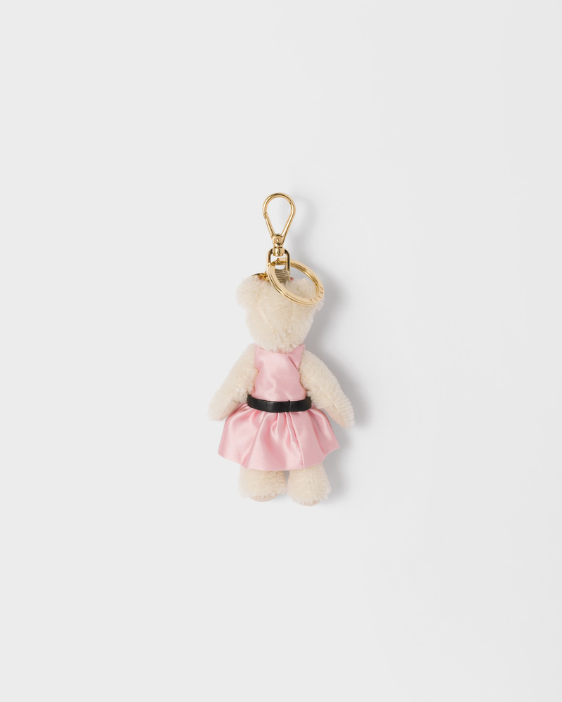 Prada Teddy keychain charm outlook