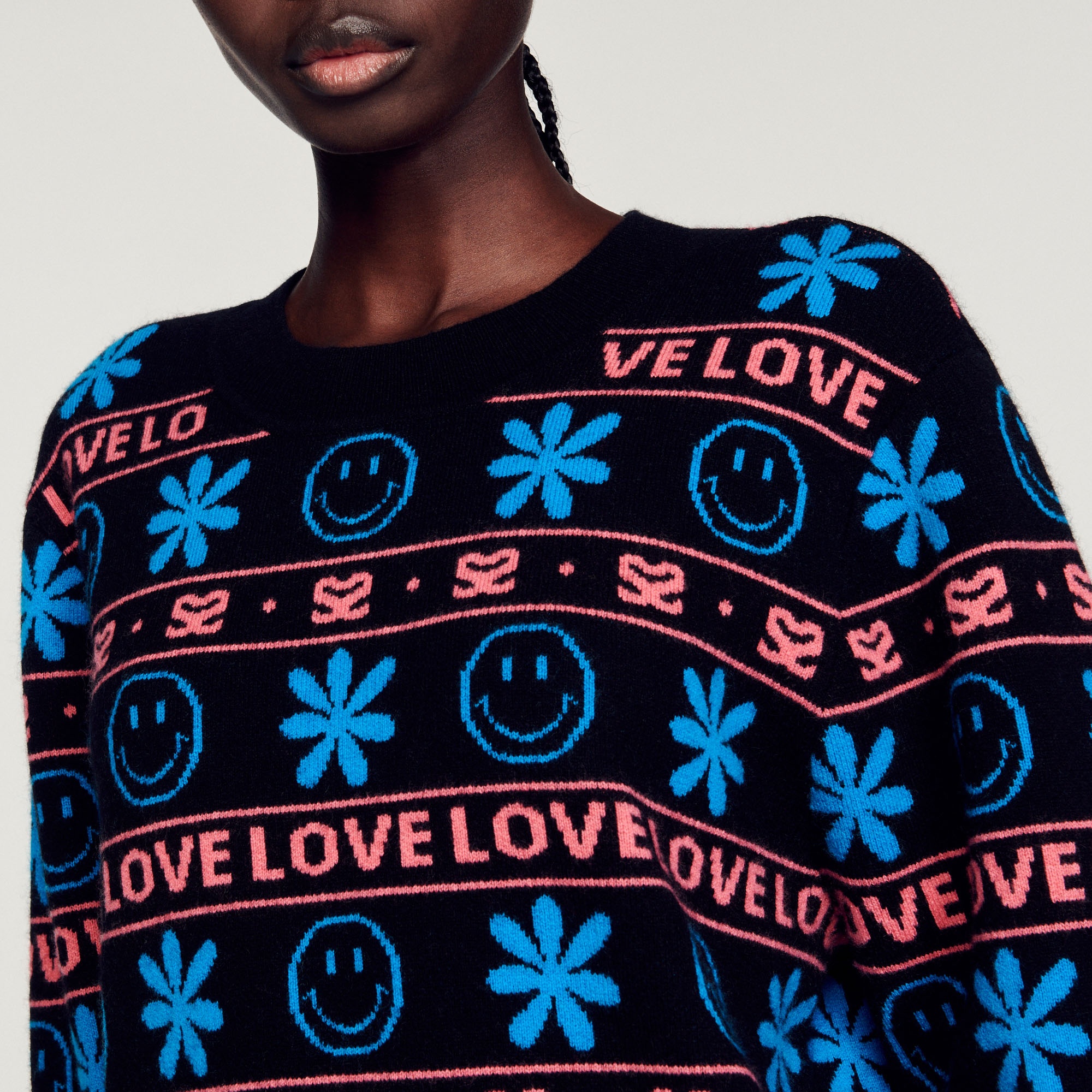 Smiley© jacquard sweater - 4