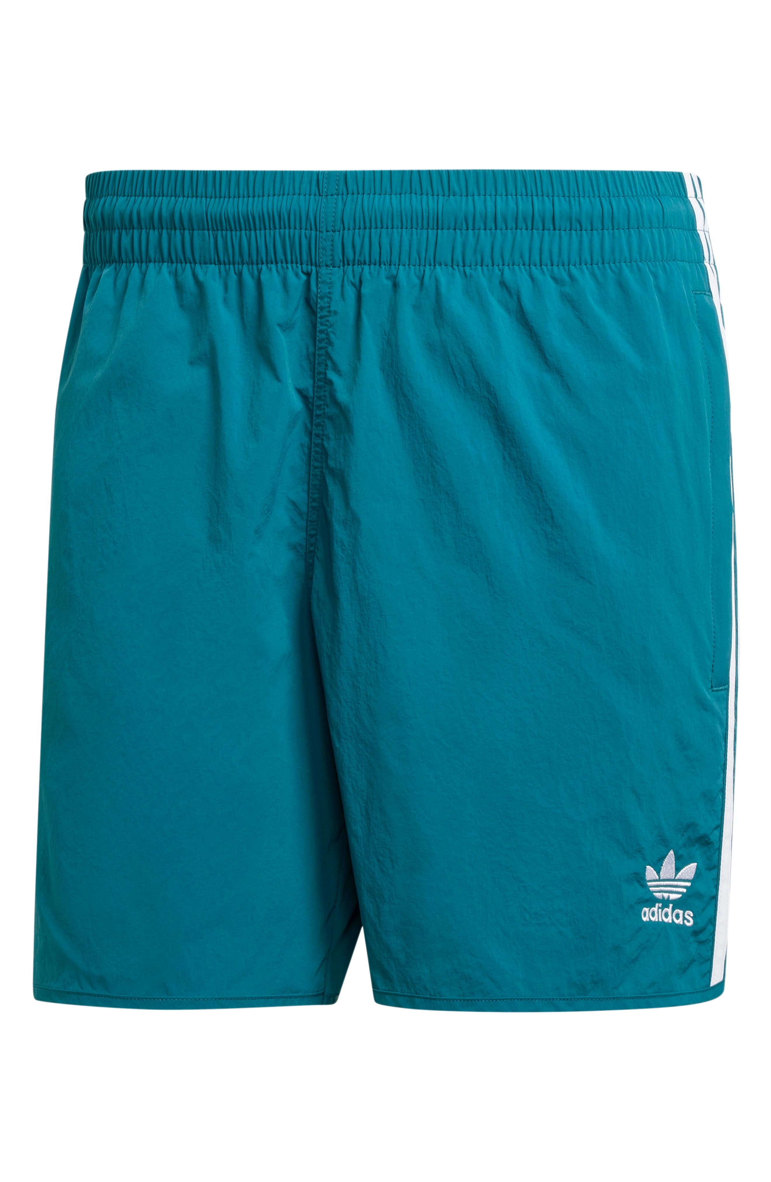 adidas Adicolor Recycled Polyester Sprinter Shorts in Legacy Teal at Nordstrom - 4