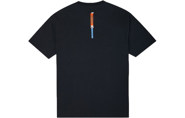 Converse Star Chevron Printing Sports Round Neck Short Sleeve T-Shirt 'Black' 10022774-A02 - 2